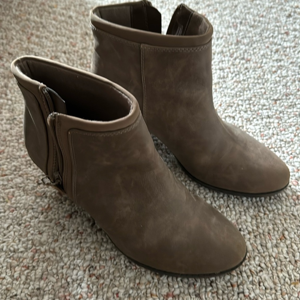 High heeled ankle boots